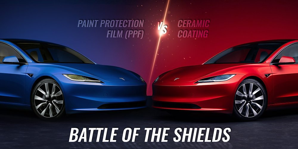 BATTLE OF THE SHIELDS: PAINT PROTECTION FILM (PPF) vs. CAR CERAMIC COATING